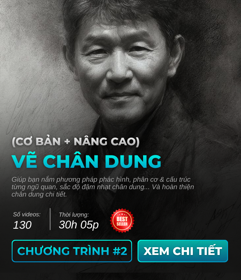 Khóa 1 nền tảng mỹ thuật