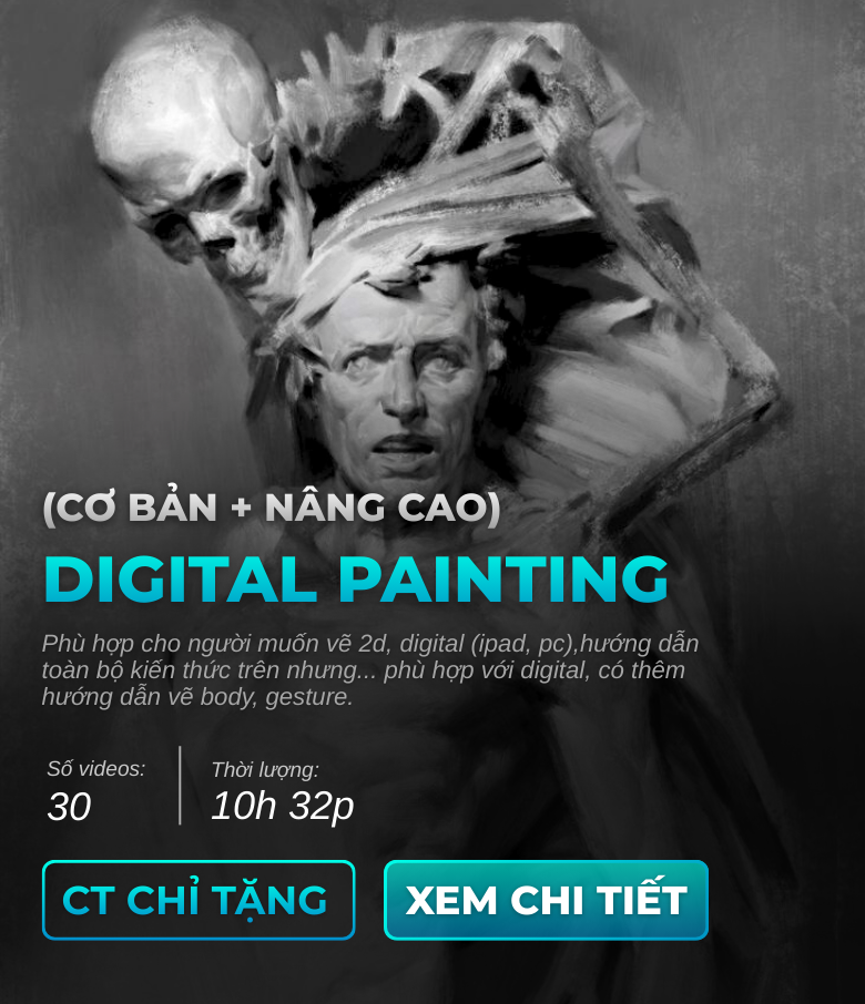 Khóa 1 nền tảng mỹ thuật